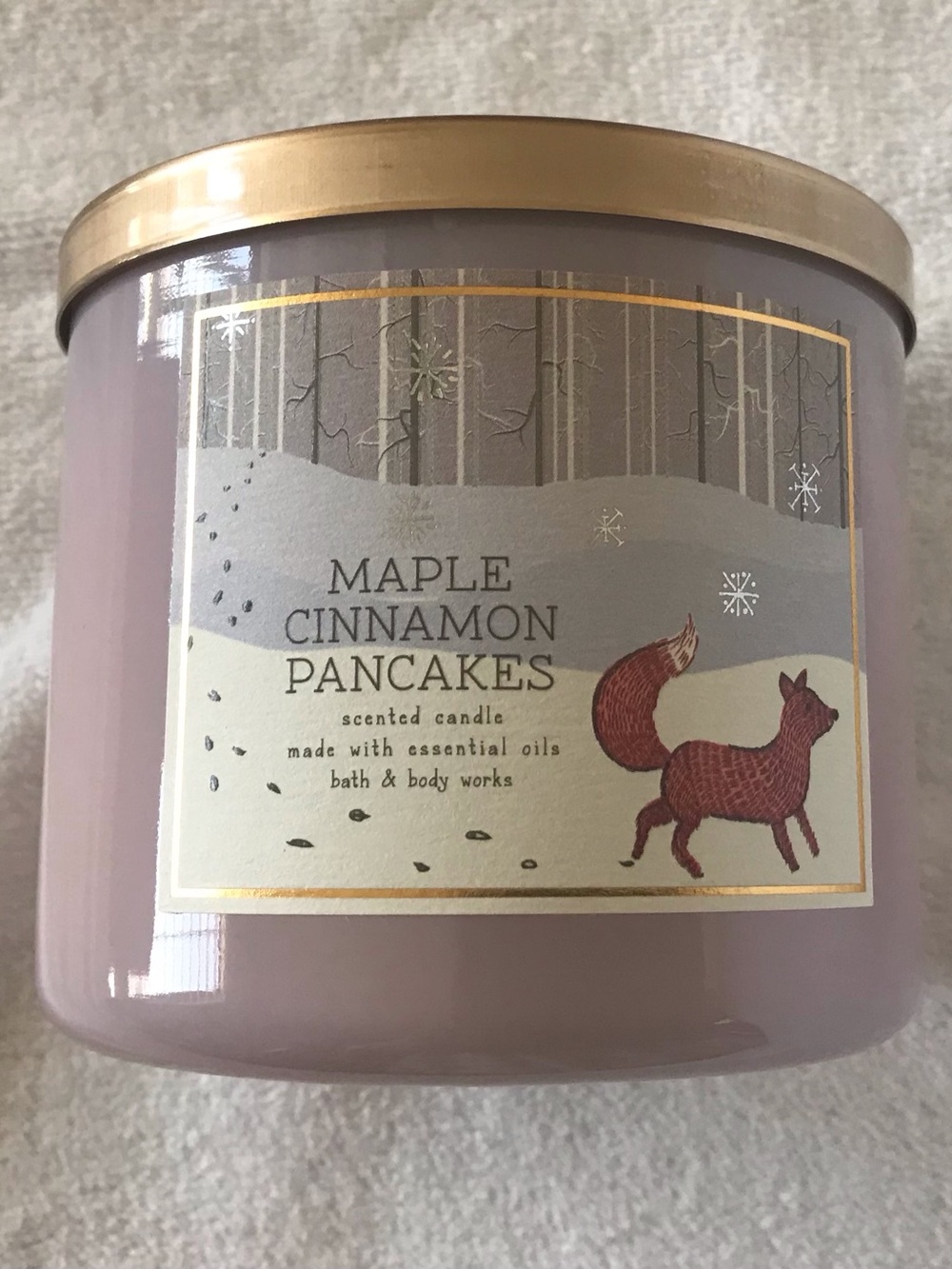 Bath & Body Works Maple Cinnamon Pancakes 3 Wick Candle